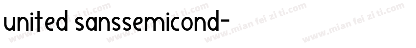 united sanssemicond字体转换
